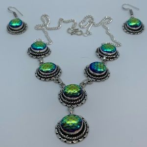 MERMAID SCALES SILVER SET
